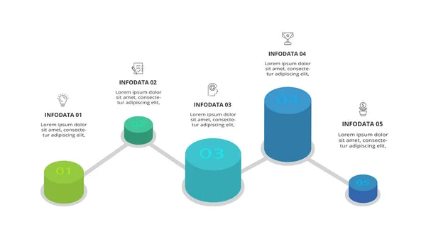 Pirámide Infografía Vectorial Tabla Comparación Con Capas Levitantes Colores Concepto — Archivo Imágenes Vectoriales