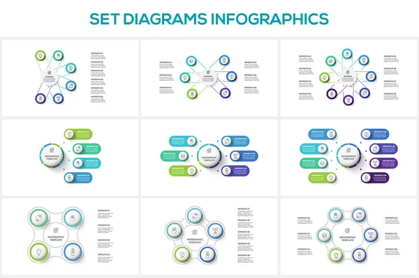 Grafik Mit Elementen Infografik Vorlage Für Web Business — Stockvektor