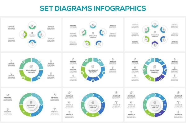 Grafik Mit Elementen Infografik Vorlage Für Web Business — Stockvektor