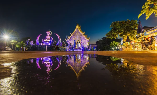 Chiang Rai Thailand July 2020 Beauty Blue Temple Rong Suea — Stock Photo, Image