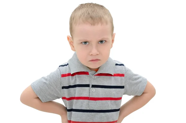 Las manos de los niños dan una manzana aislada sobre fondo blanco — Foto de Stock