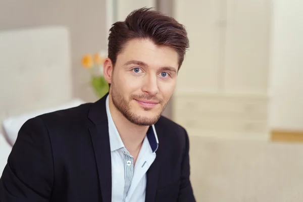 Handsome young man in a smart jacket — Stock Photo, Image