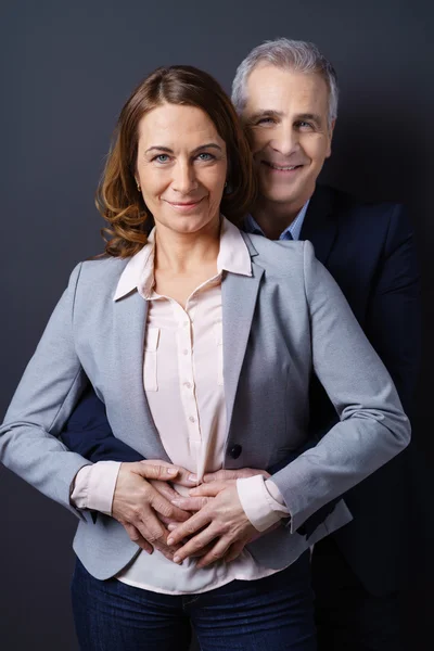 Married couple wearing business casual clothing — Stock Photo, Image