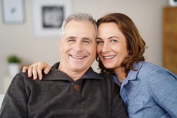 Attractive loving middle-aged couple — Stock Photo, Image