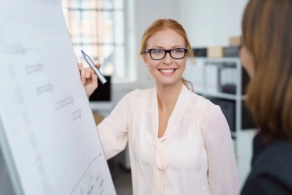 Happy confident young business team leader — Stock Photo, Image