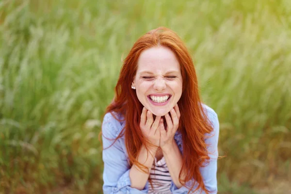 Fun loving young woman with a goofy expression — Stock Photo, Image