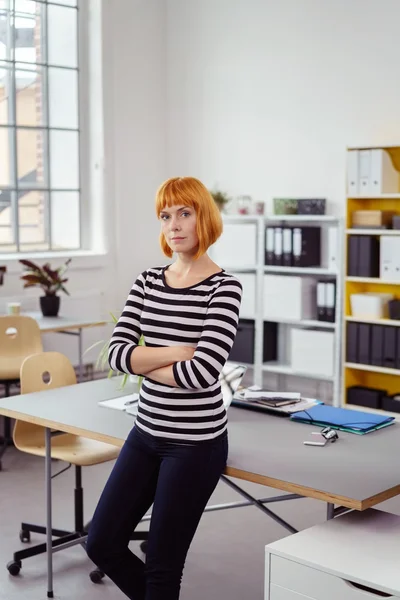 Confident serious young modern businesswoman — Stock Photo, Image