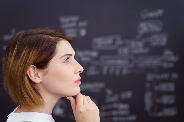 Thoughtful young student or teacher — Stock Photo, Image