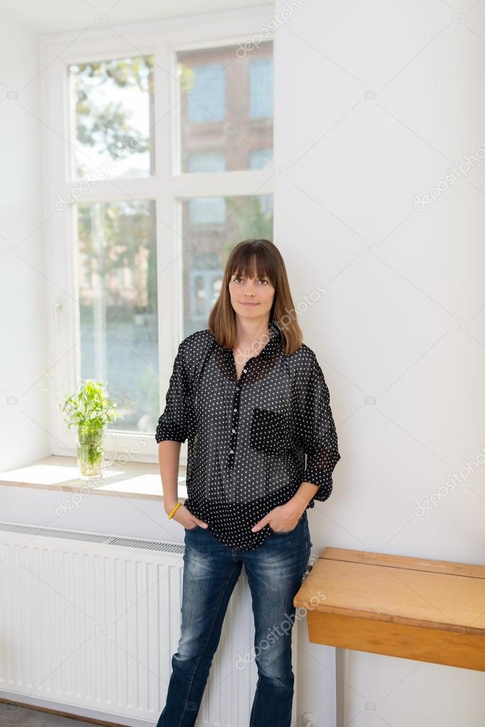 Woman Standing Next To Kids Desk Stock Photo C Racorn 58592493