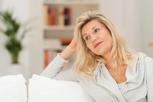 Attractive woman daydreaming — Stock Photo, Image