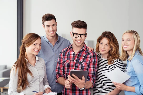 Young Office People Smiling at the Camera — ストック写真