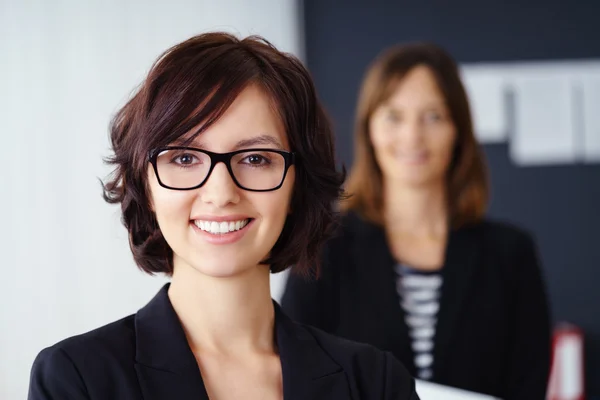 Smiling attractive manageress — Stock Photo, Image