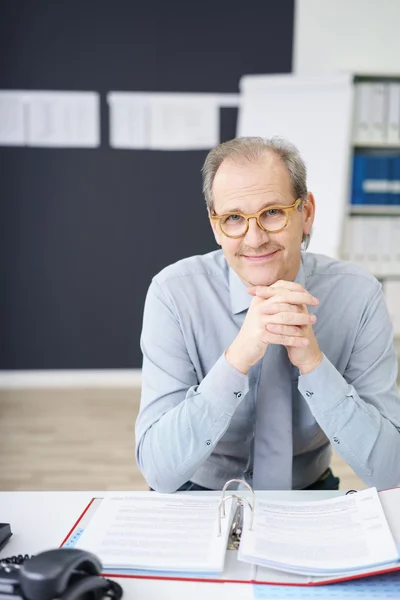 Amichevole uomo d'affari di mezza età di successo — Foto Stock