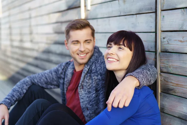 Happy loving attractive young couple — Stock Photo, Image
