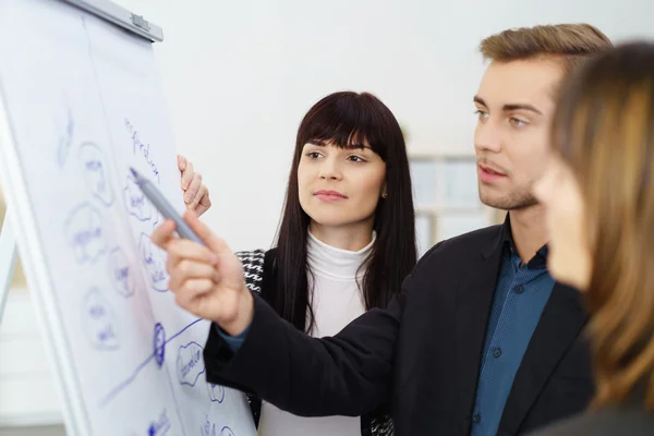 Young businessman having a serious discussion — Stock Photo, Image