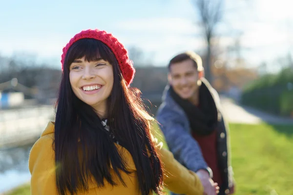 Trendy gorgeous young woman — Stock Photo, Image