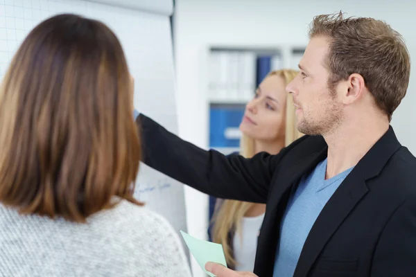 Business team working on a project together — Stock Photo, Image