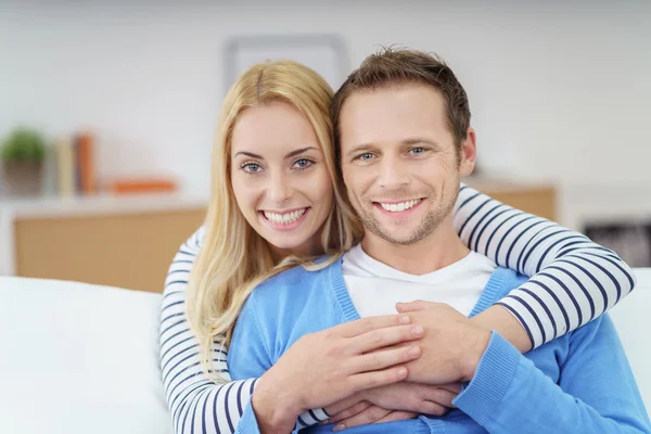 Loving attractive friendly young couple — Stock Photo, Image