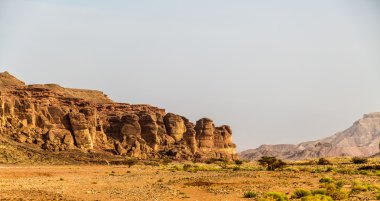 İsrail, Timna Park çölde güzel kırmızı kumtaşı