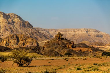 İsrail, Timna Park çölde güzel kırmızı kumtaşı