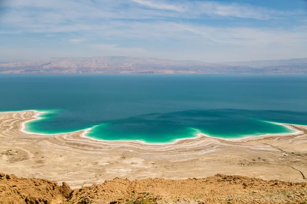 Paisagem do deserto de Israel, Mar Morto, Jordânia — Fotografia de Stock