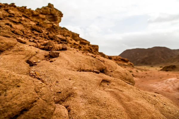 Красиві червоного пісковика в пустелі в Ізраїлі, Timna парк — стокове фото