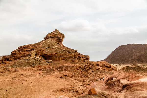 Belo arenito vermelho no deserto em Israel, Timna Park — Fotografia de Stock