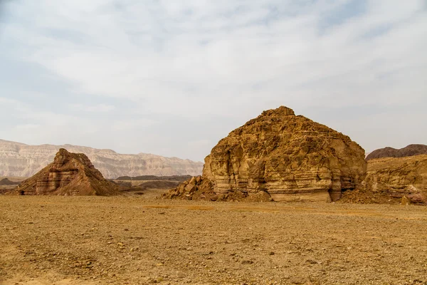 美丽的红砂岩在沙漠中以色列，提姆纳公园 — 图库照片