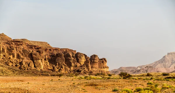 Beautiful red sandstone in the desert in Israel, Timna Park — Stock Photo, Image