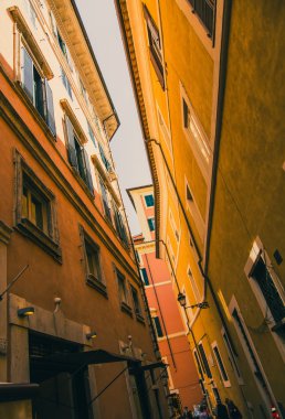 Roma'da, Bina eski kasaba güneşli öğleden sonra