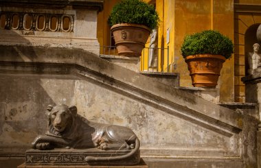 Roma'da, Bina eski kasaba güneşli öğleden sonra