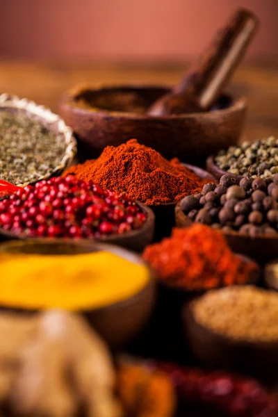 Colorful Asian theme with spices — Stock Photo, Image