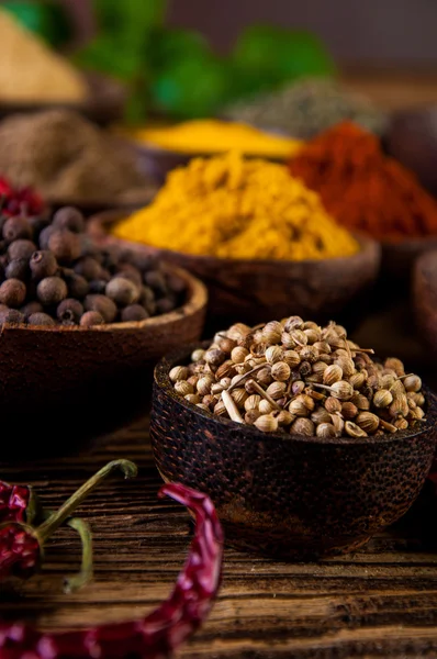 Traditional oriental them with spices — Stock Photo, Image