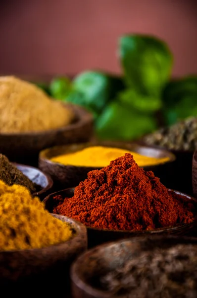 Colorful spices, oriental theme — Stock Photo, Image