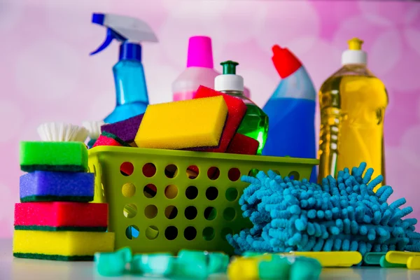 Washing and cleaning equipment, cleaning set — Stock Photo, Image