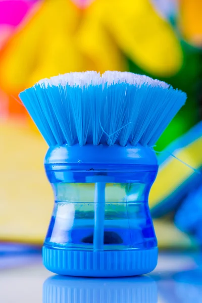 Cleaning objects on saturated background — Stock Photo, Image