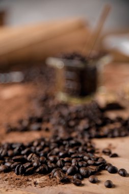 Kahve molası, ortam doymuş ev concept