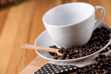 Kahve molası, ortam doymuş ev concept