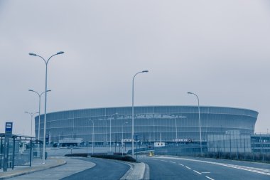 Ortam soğuk sesi Stadyumu Wroclaw Polonya