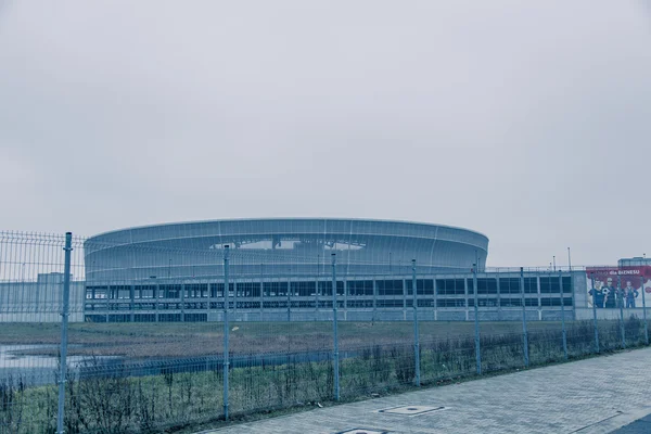 Ambient cold tone stadium in Wroclaw Poland — Stock Photo, Image