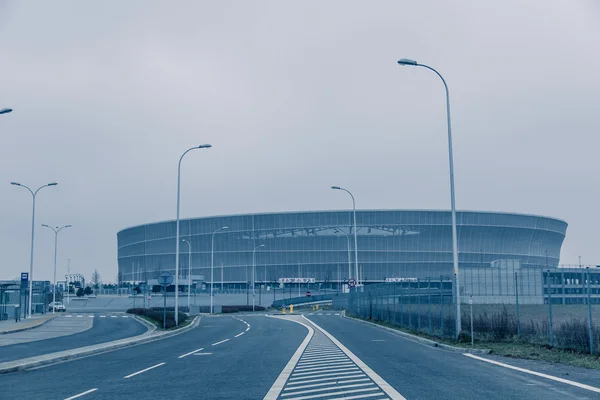 Estadio de tono frío ambiental en Wroclaw Polonia —  Fotos de Stock