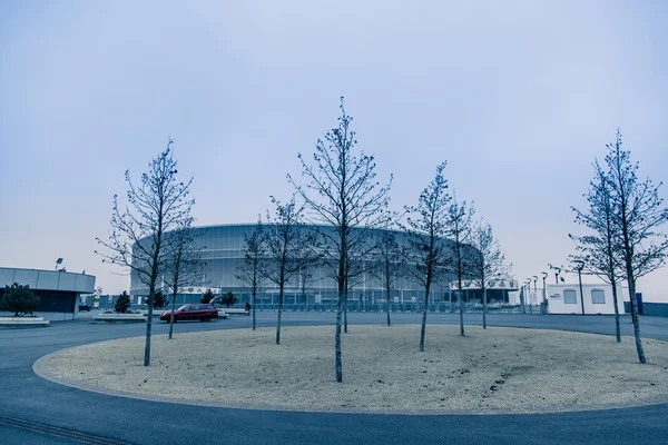 Estádio Wroclaw, fundo tom frio — Fotografia de Stock