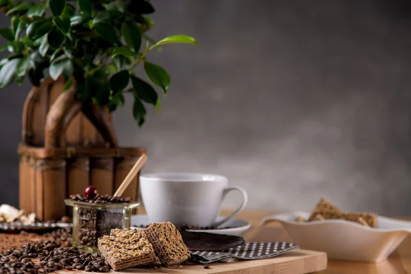 Natural traditional coffee, home ambient theme — Stock Photo, Image