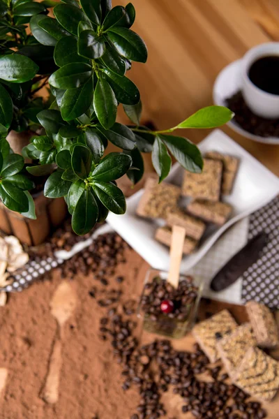 Natural traditional coffee, home ambient theme — Stock Photo, Image