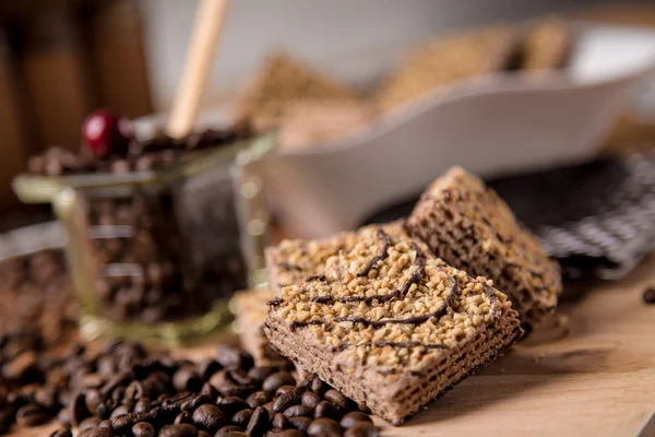 Café traditionnel naturel, thème d'ambiance à la maison — Photo