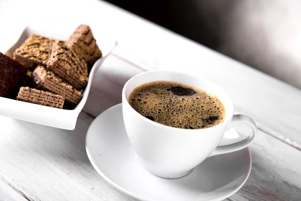 Café traditionnel naturel, thème d'ambiance à la maison — Photo