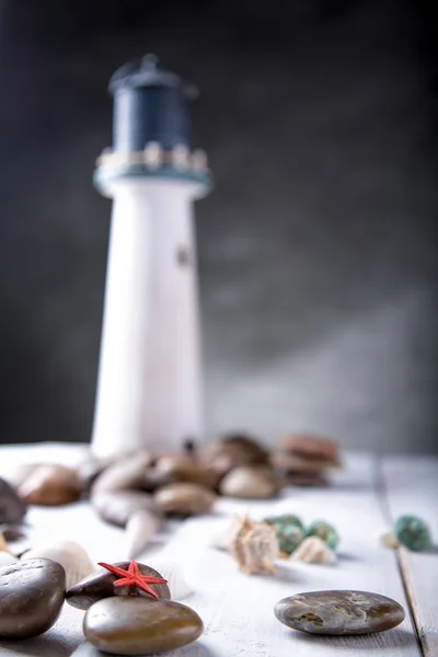 Norwegian lighthouse, natural seaside concept — Stock Photo, Image