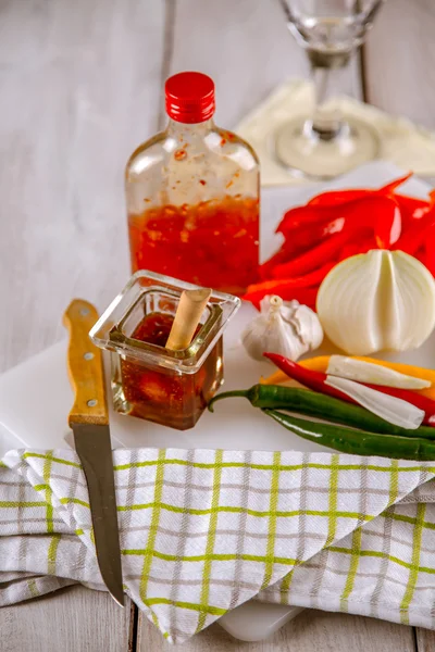 Dinner in home, natural food concept — Stock Photo, Image