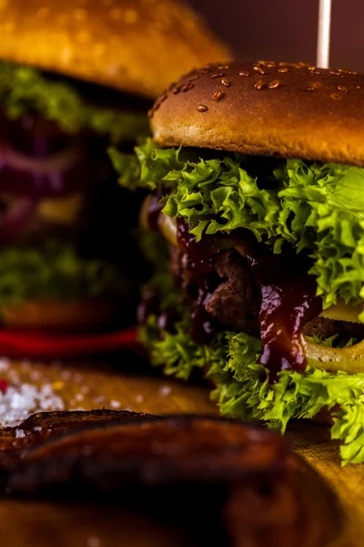 Composizione ambientale del cibo americano — Foto Stock