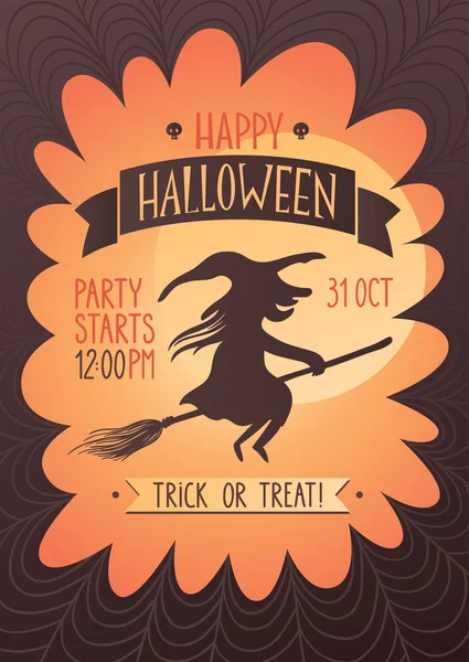 Affiche de fête d'Halloween — Image vectorielle